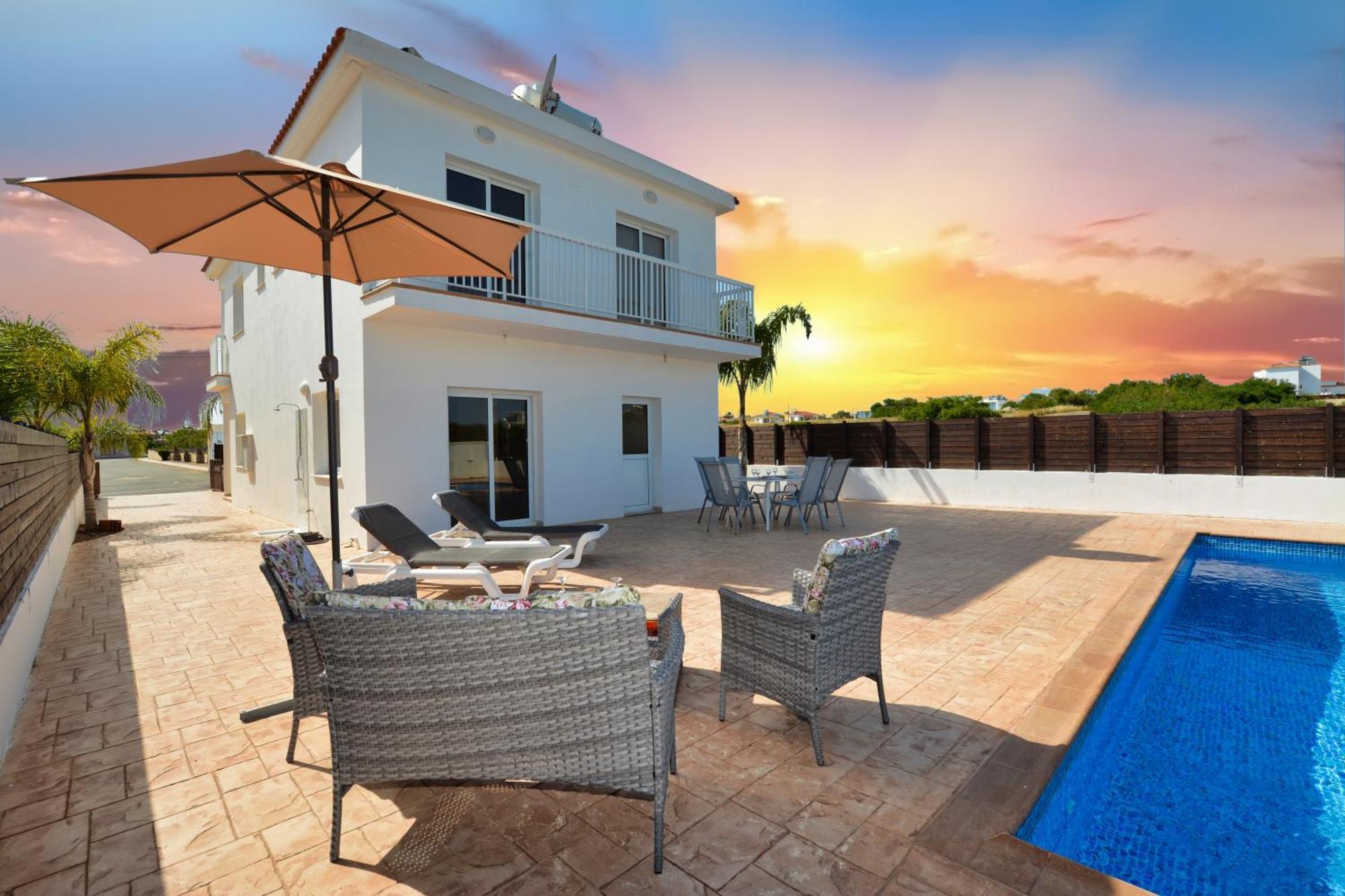 Nissi Villa Ourania Ayia Napa Bagian luar foto